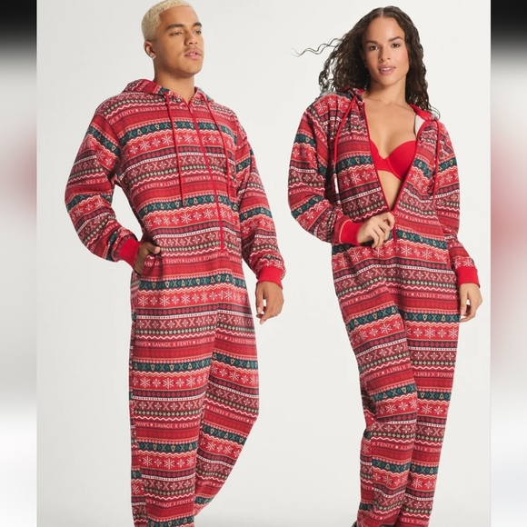 Savage X Fenty Dresses & Skirts - 🎄BNWT! Forever Savage Hooded Onesie 1X - Sold Out Online!
